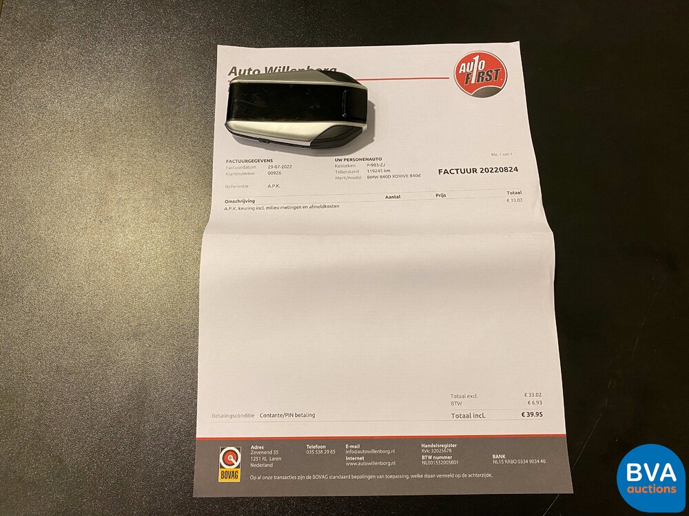 BMW 840d xDrive High Executive Cabriolet 320PS 2019 8er Serie, P-903-ZJ.