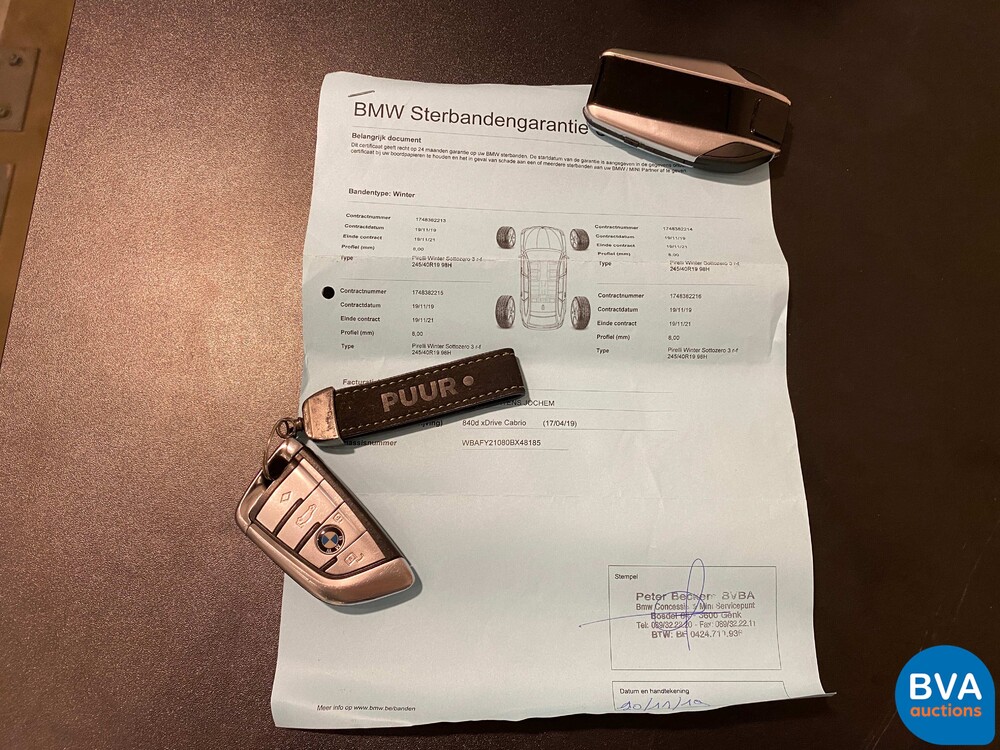 BMW 840d xDrive High Executive Cabriolet 320PS 2019 8er Serie, P-903-ZJ.