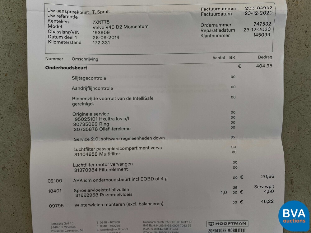 Volvo V40 1.6 D2 Momentum Business 144pk 2014, 7-XNT-75