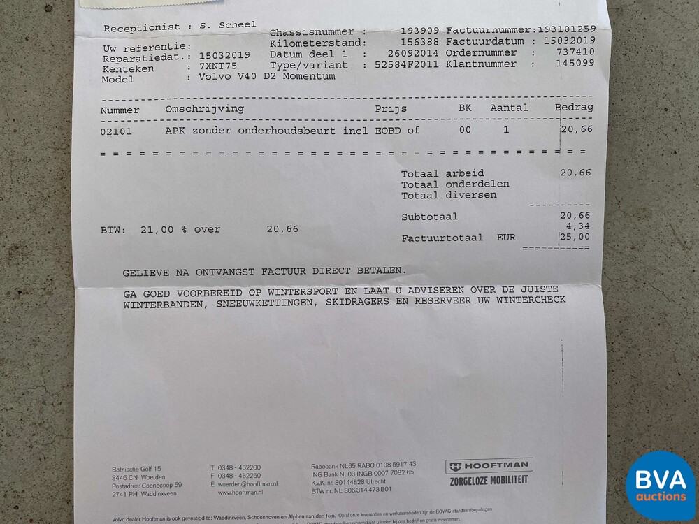 Volvo V40 1.6 D2 Momentum Business 144pk 2014, 7-XNT-75