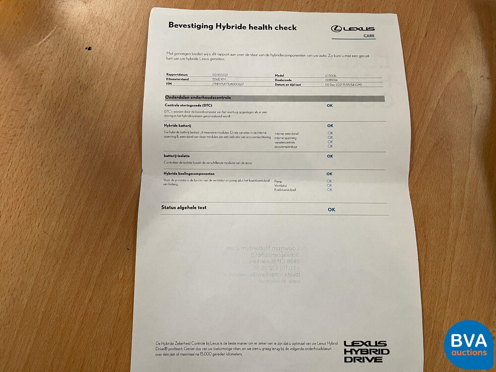 Lexus LC 500H 3.5 V6 Hybrid 359pk 2018, RN-838-T Orig. NL