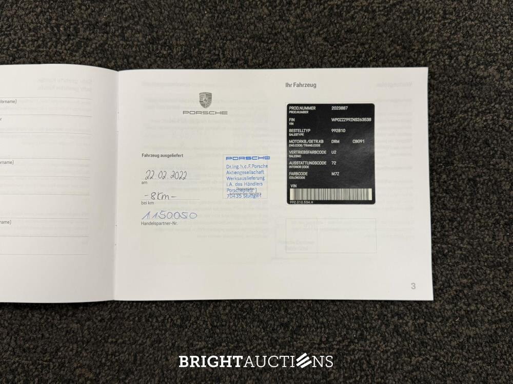 Porsche 911 GT3 992 4.0 510pk Sport-Chrono 2022, X-836-VV