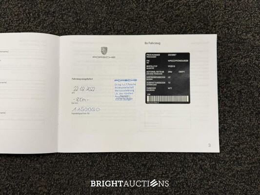 Porsche 911 GT3 992 4.0 510pk Sport-Chrono 2022, X-836-VV