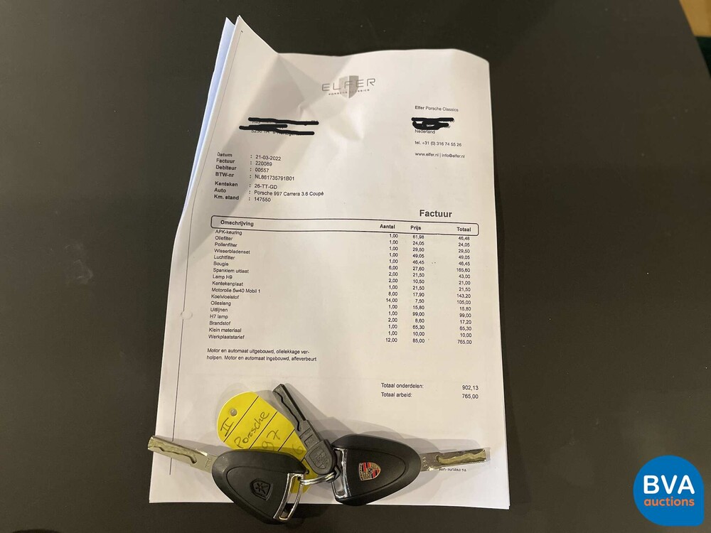 Porsche 911 997 3.6 Carrera 325pk 2007 -Org. NL-, 26-TT-GD