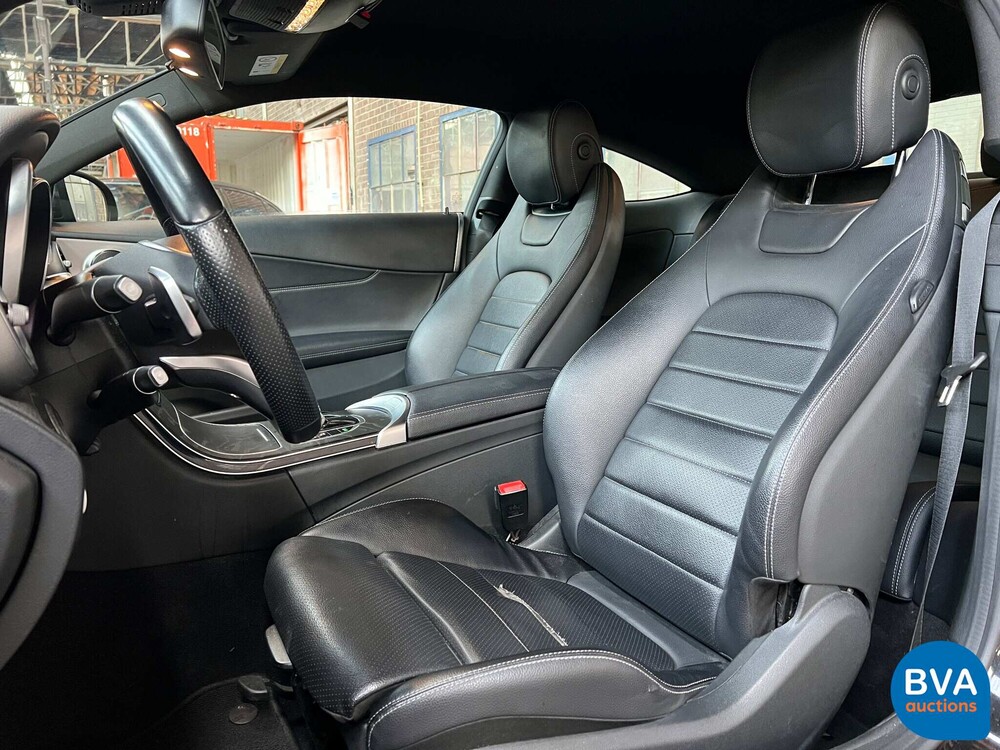 2017 Mercedes-Benz C180 Coupé AMG Premium Plus 156pk, G-955-VT.