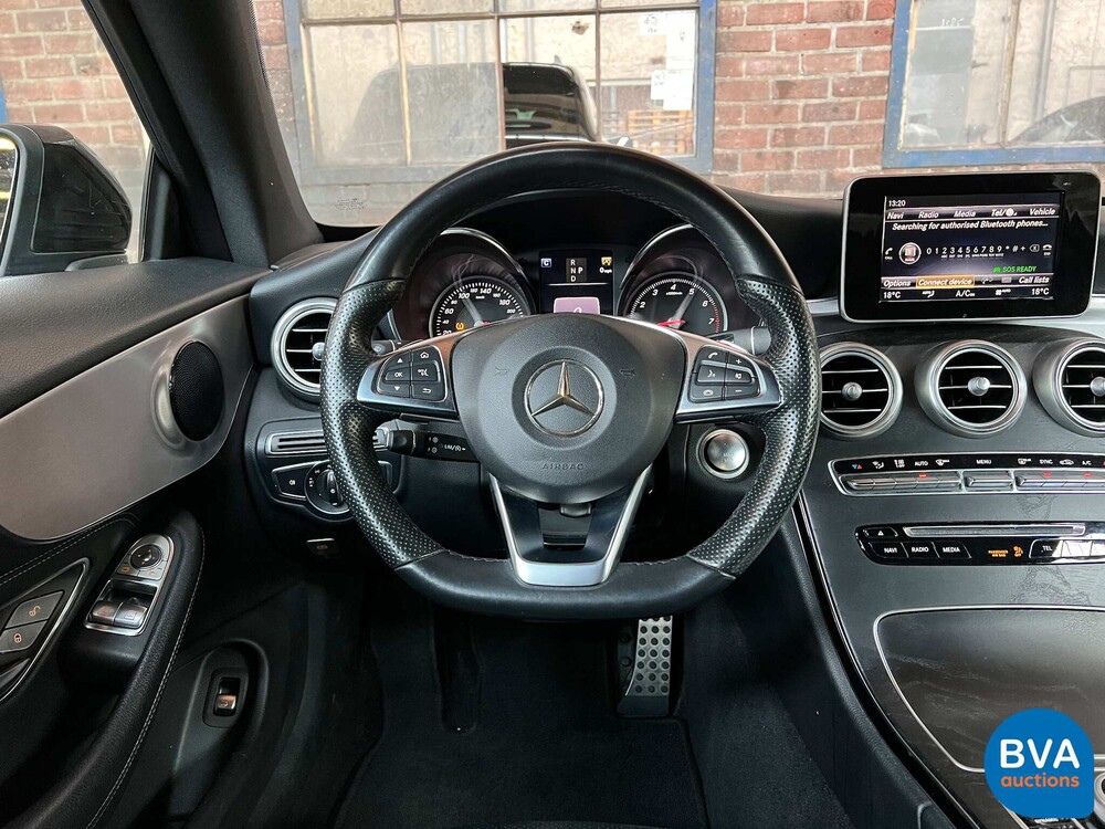 2017 Mercedes-Benz C180 Coupé AMG Premium Plus 156pk, G-955-VT.