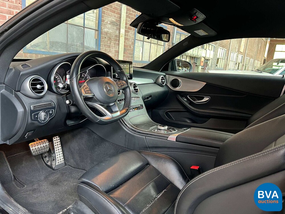 2017 Mercedes-Benz C180 Coupé AMG Premium Plus 156pk, G-955-VT.