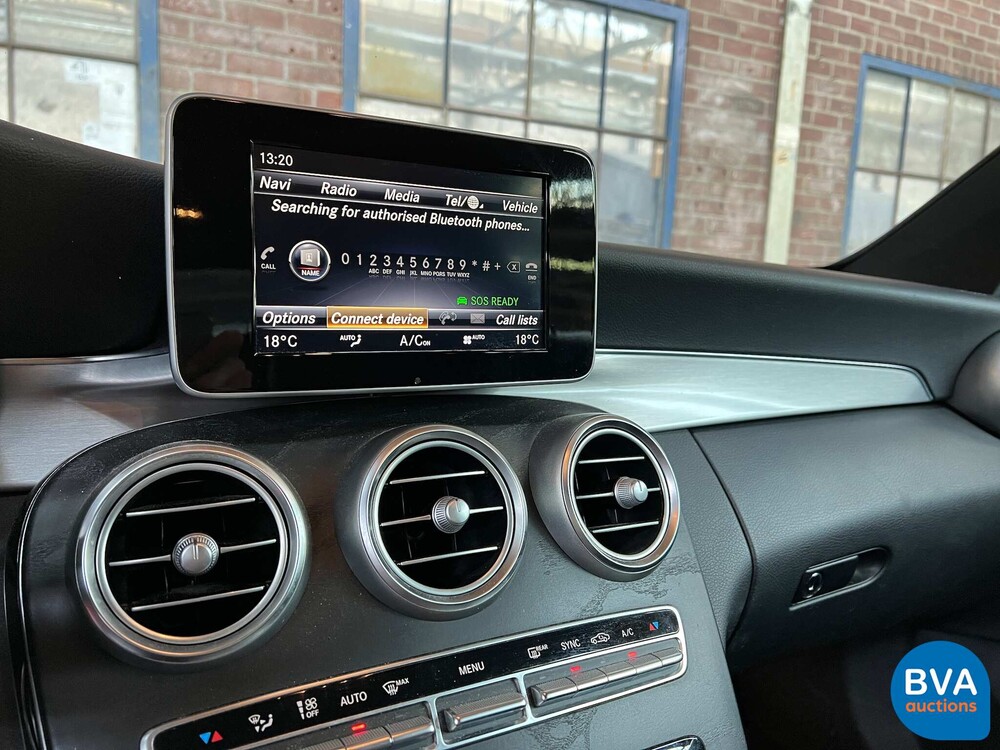 2017 Mercedes-Benz C180 Coupé AMG Premium Plus 156pk, G-955-VT.