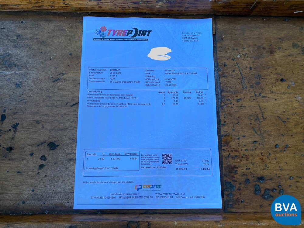 Mercedes-Benz SLK55 AMG Cabriolet 360PS 2005 SLK-Klasse, N-384-RV.