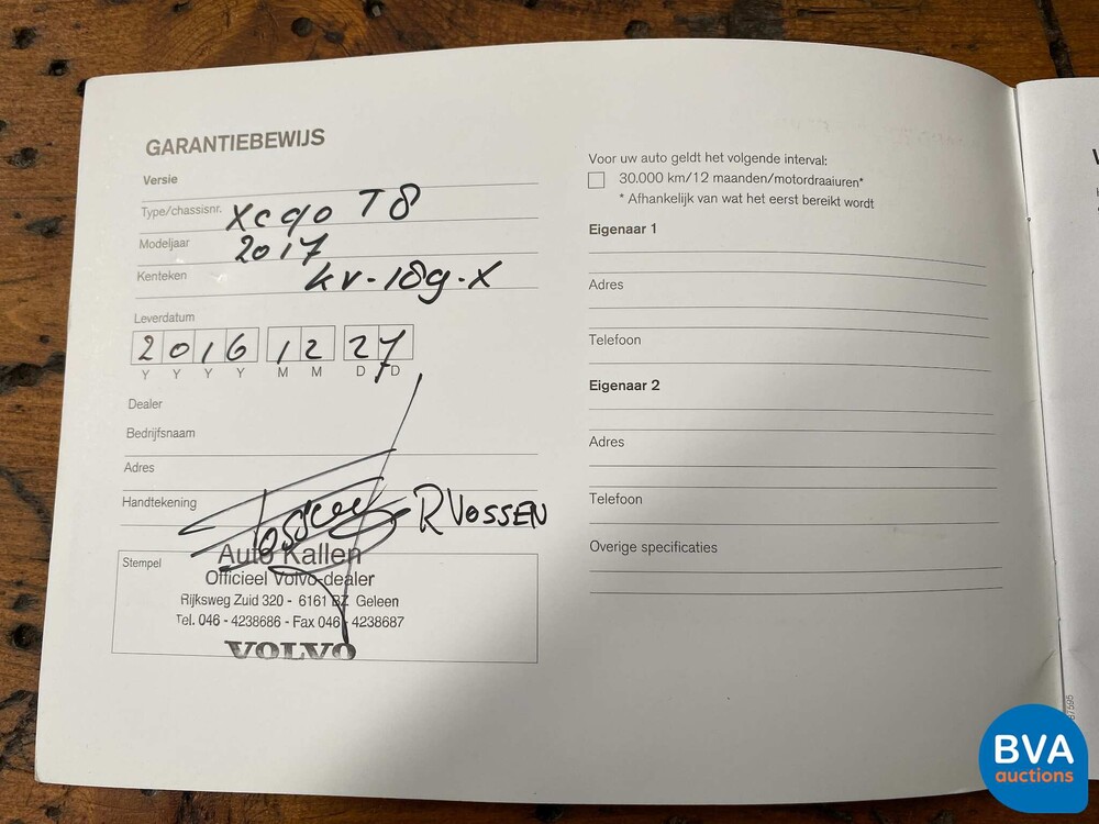 Volvo XC90 T8 7-Pers 408pk Orig. NL 2016, KV-189-X.