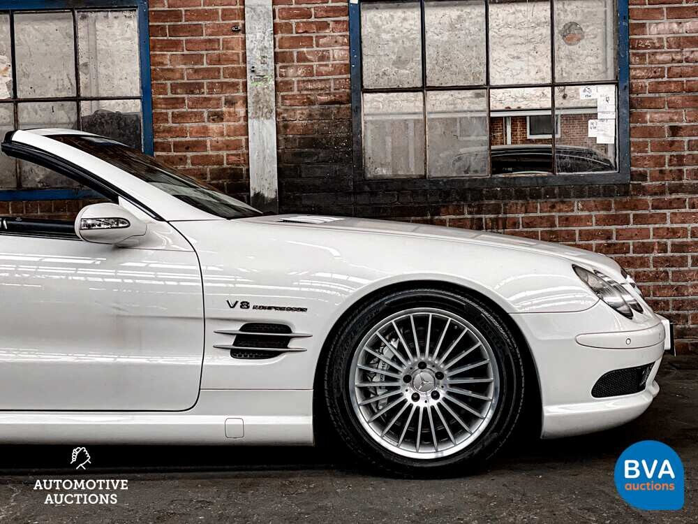 Mercedes Benz SL55 AMG 5.5 V8 476pk 2002 SL-Class Cabriolet -Youngtimer-.