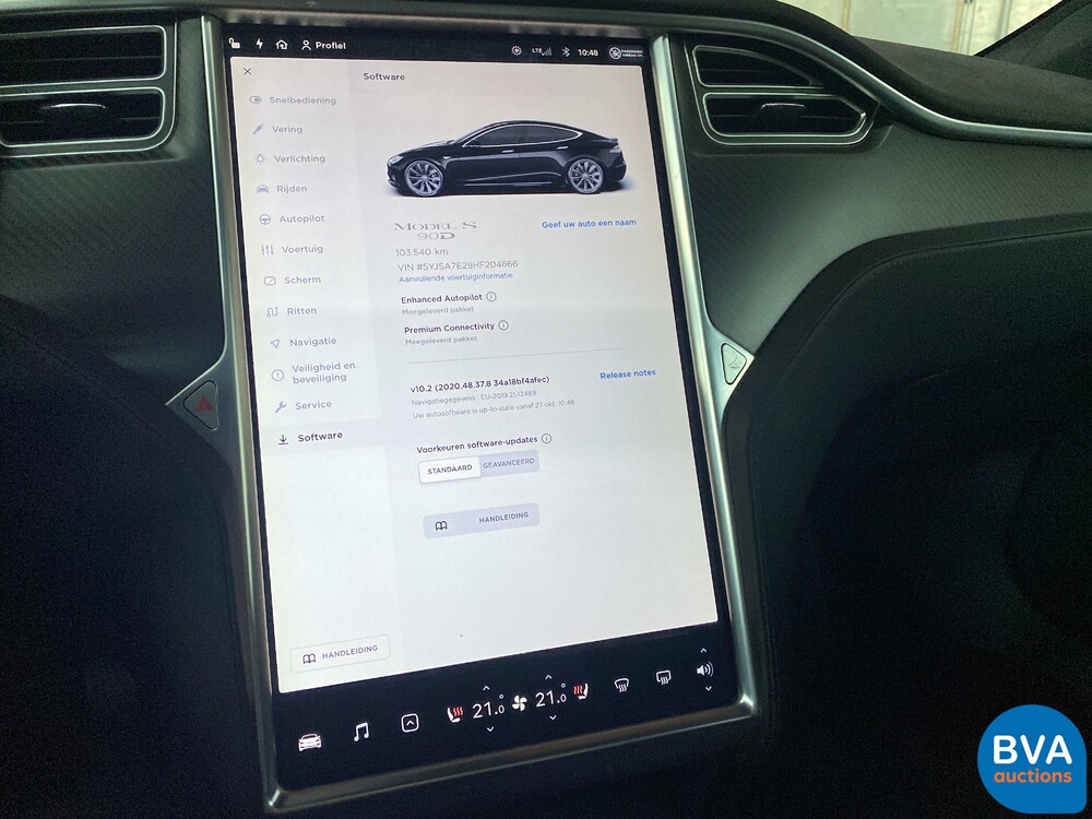 Tesla Model S 90D Base FACELIFT 422PS 2017 -Org. NL-, PP-258-R.