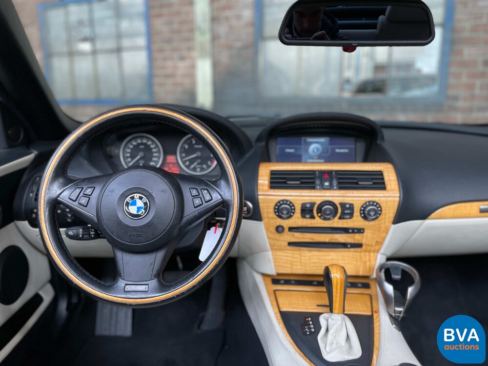 BMW 650i High Executive E64 4.8 367pk 2006 Cabriolet 6-series -Youngtimer-.
