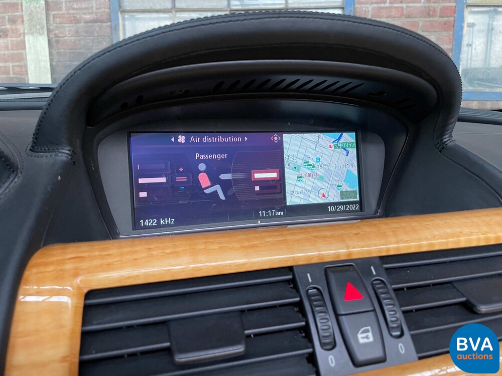 BMW 650i High Executive E64 4.8 367pk 2006 Cabriolet 6-series -Youngtimer-.