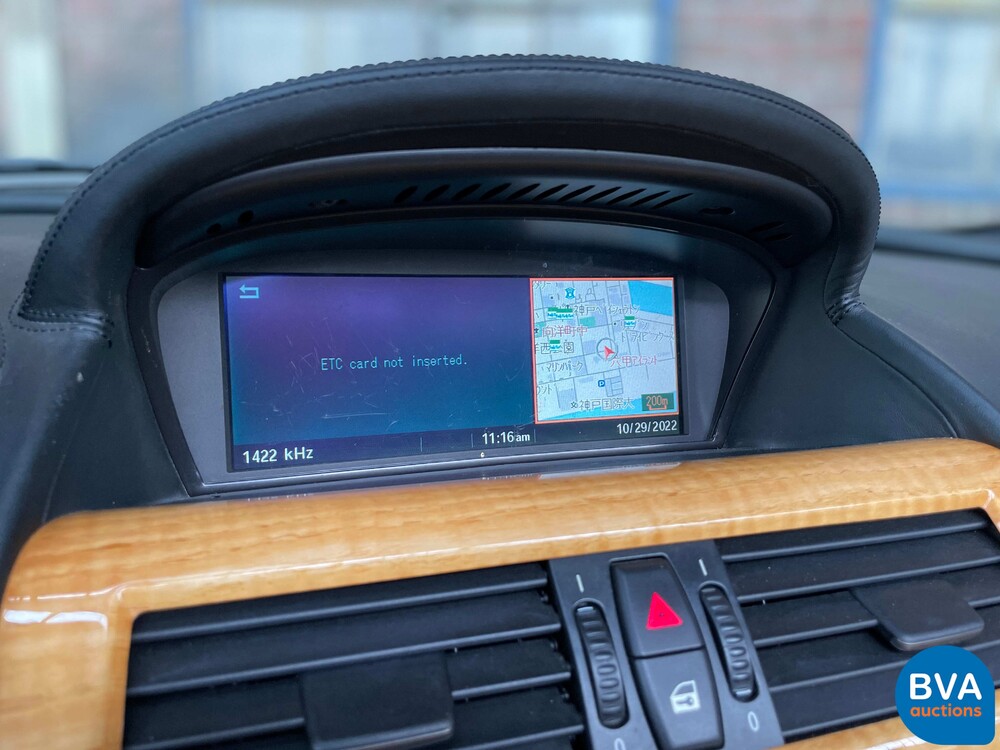 BMW 650i High Executive E64 4.8 367pk 2006 Cabriolet 6-series -Youngtimer-.