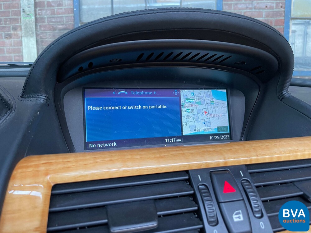 BMW 650i High Executive E64 4.8 367pk 2006 Cabriolet 6-series -Youngtimer-.