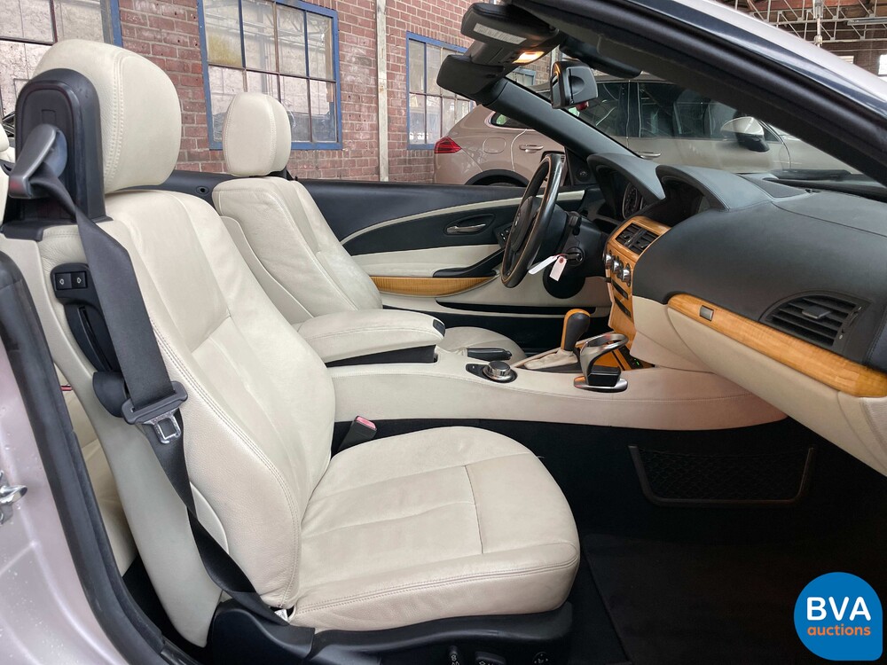 BMW 650i High Executive E64 4.8 367pk 2006 Cabriolet 6-series -Youngtimer-.