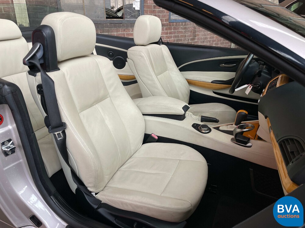BMW 650i High Executive E64 4.8 367pk 2006 Cabriolet 6-series -Youngtimer-.