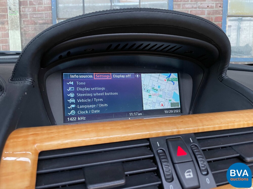 BMW 650i High Executive E64 4.8 367pk 2006 Cabriolet 6-series -Youngtimer-.