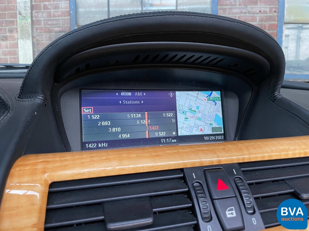 BMW 650i High Executive E64 4.8 367pk 2006 Cabriolet 6-series -Youngtimer-.