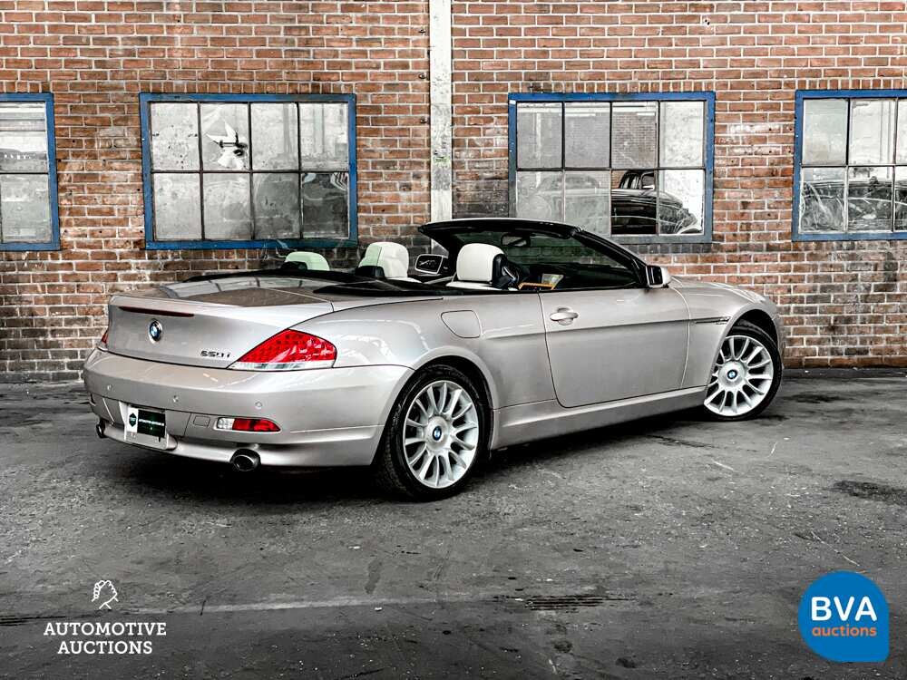 BMW 650i High Executive E64 4.8 367pk 2006 Cabriolet 6-series -Youngtimer-.