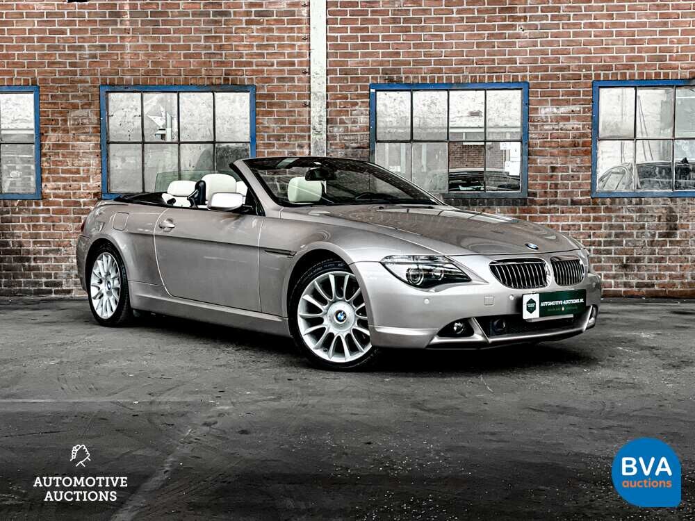 BMW 650i High Executive E64 4.8 367pk 2006 Cabriolet 6-series -Youngtimer-.