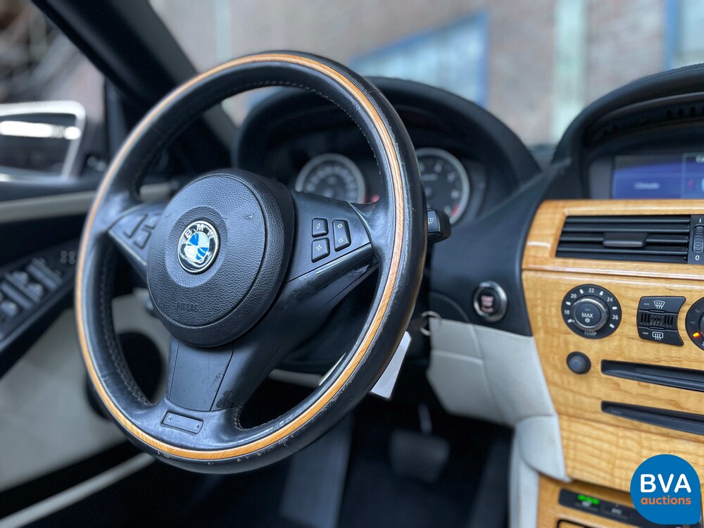 BMW 650i High Executive E64 4.8 367pk 2006 Cabriolet 6-series -Youngtimer-.