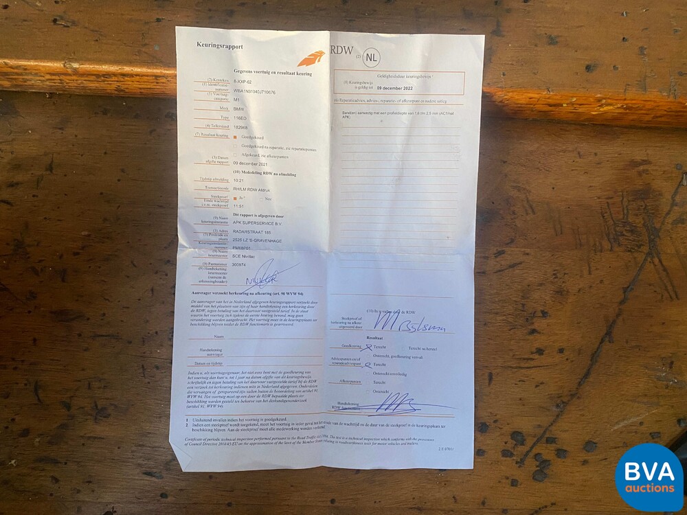 BMW 116d M-Sport 1.6 1er 116PS 2014 -Org. NL-, 8-XXP-62.