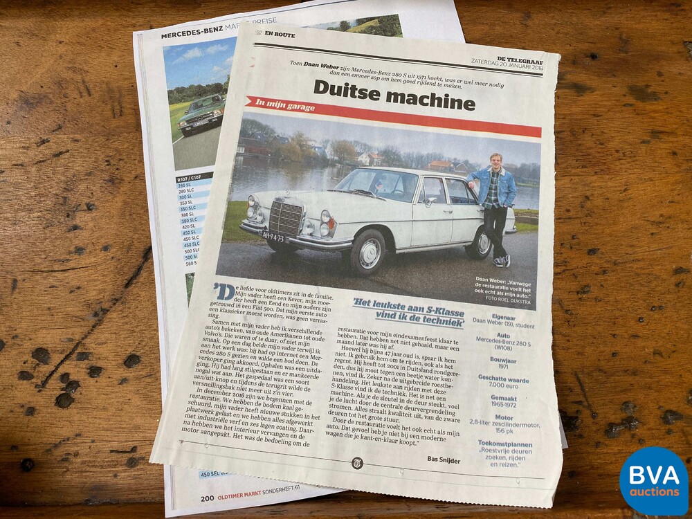 Mercedes-Benz 280S W116 160hp 1974 S-Class, 99-YD-68.