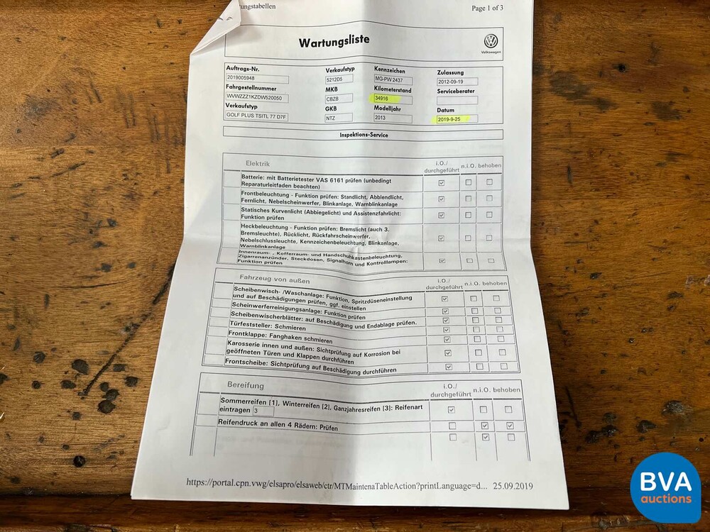 VW Golf plus 1.2 TSI DSG Match 2012, K-144-RH.