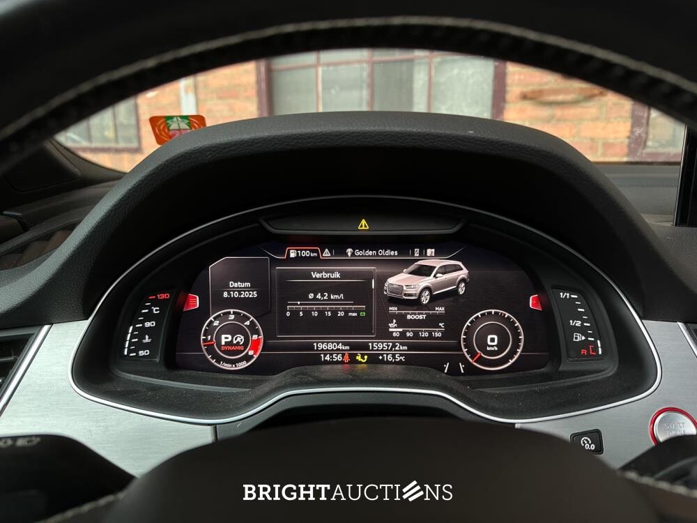Audi SQ7 4.0 TDI V8 Quattro Pro Line + 7p 435hp 2017 S-Line (Original-NL), KZ-576-L