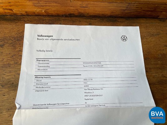 Volkswagen Tiguan 1.5 TSI R-Line 2021 -Org. NL-Warranty, N-982-RJ.