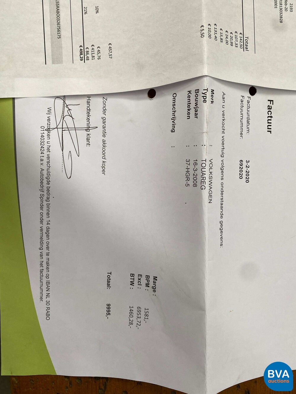 VW Touareg 3.6 V6 FSI Highline 280 PS 2008, 37-HGR-5.