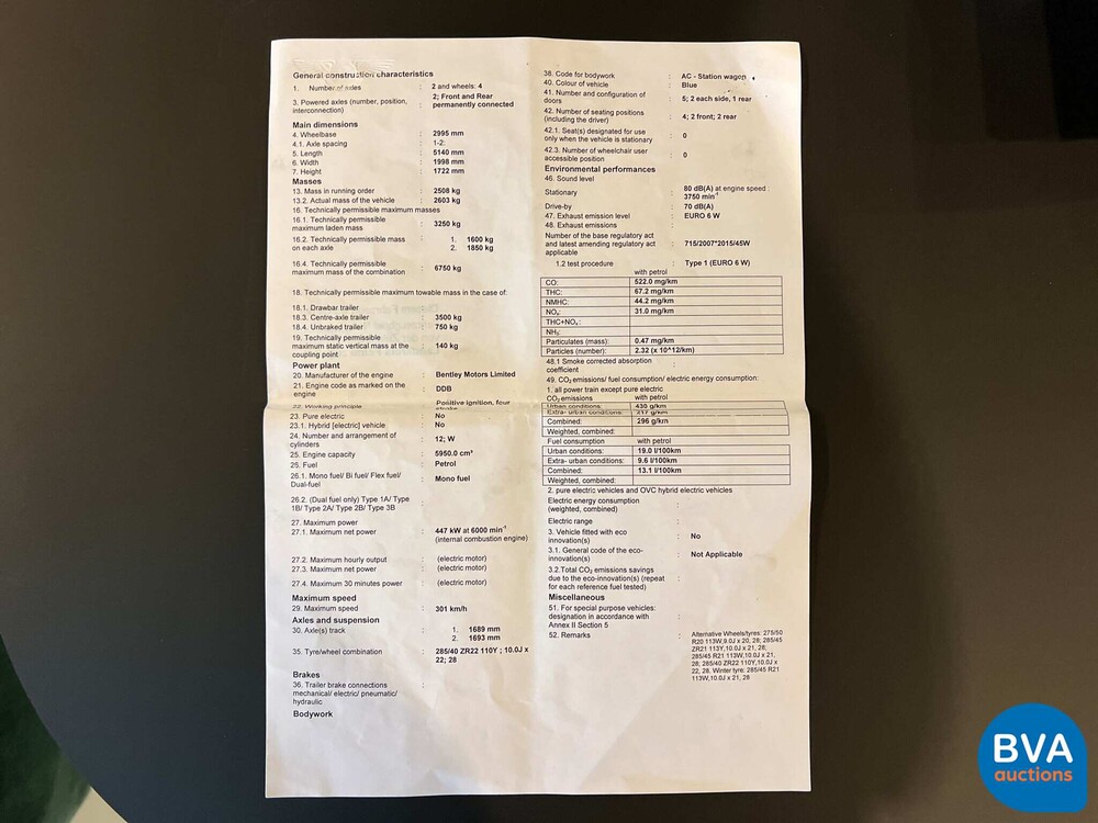 Bentley Bentayga 6.0 V12 Erstausgabe 608 PS 2016, P-569-DB.