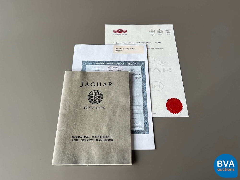 Jaguar E-Type Serie 1 OTS 4.2 Reihensechszylinder-Cabriolet 1967, DZ-73-87.
