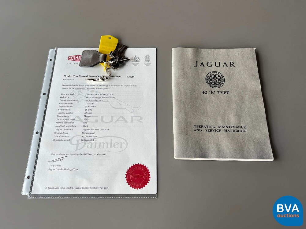 Jaguar E-Type Serie 1 OTS 4.2 Reihensechszylinder-Cabriolet 1967, DZ-73-87.