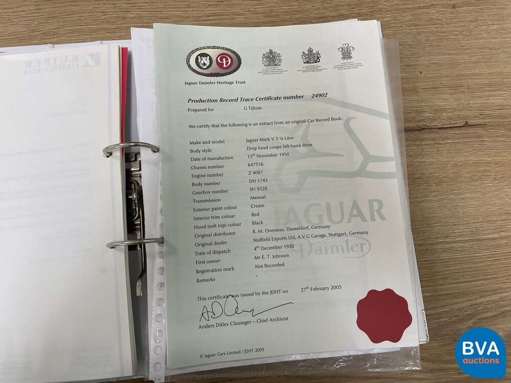 Jaguar Mark V DHC 170pk 1951, AM-72-75