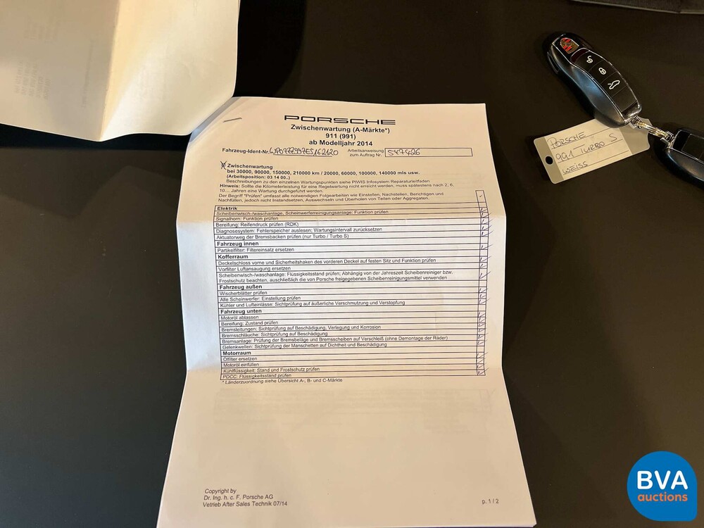 Porsche 911 Turbo S 991 SportChrono 560pk 2014
