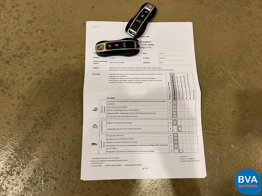 Porsche Cayenne E-Hybrid 3.0 V6 -NW MODEL- 462pk 2018 SportChrono -Org. NL-, TL-795-R