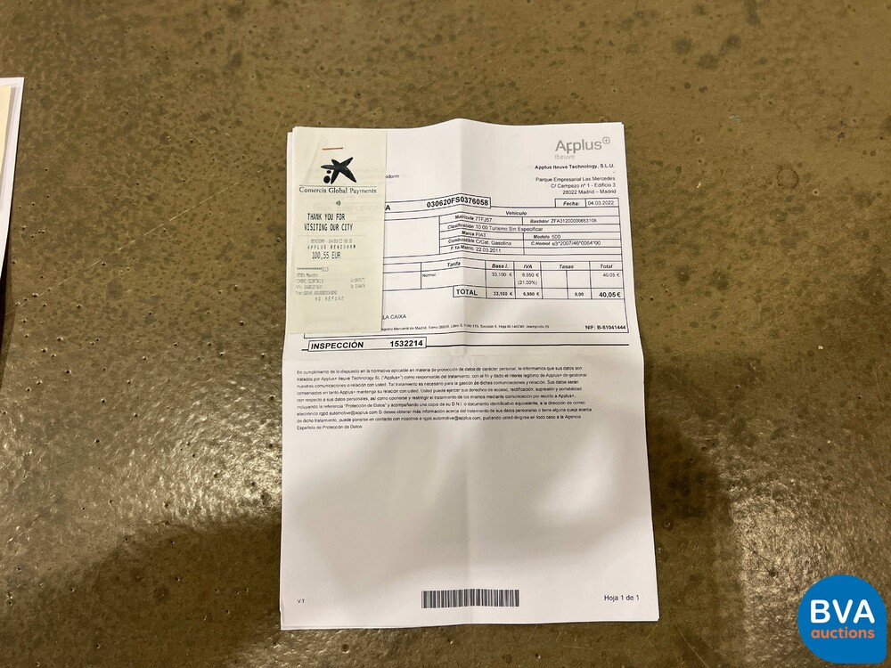 Fiat 500 0,9 TwinAir Lounge 2011, 7-TFJ-57