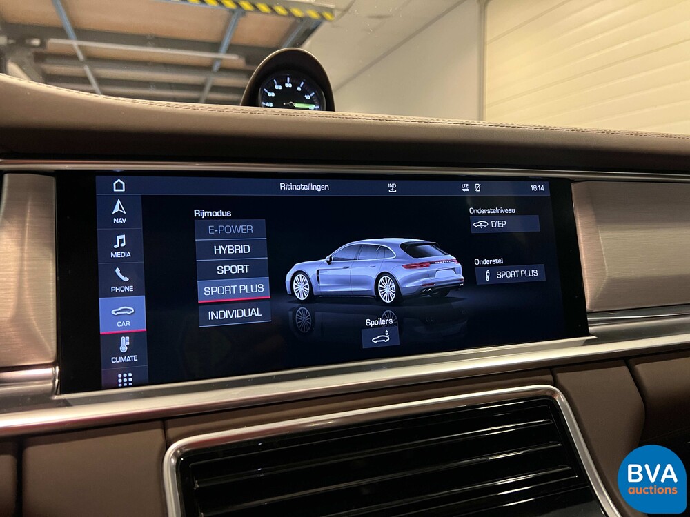 Porsche Panamera Sport Turismo E-Hybrid 4 2.9 V6 SportChrono 462pk 2018, H-359-BT