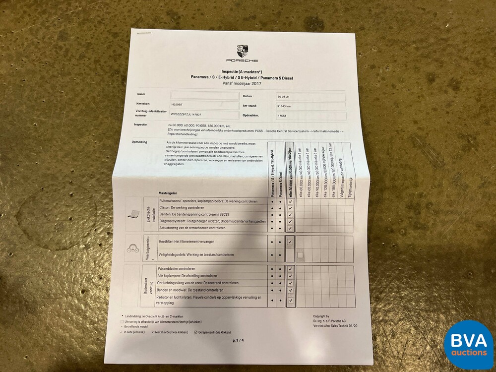 Porsche Panamera Sport Turismo E-Hybrid 4 2.9 V6 SportChrono 462pk 2018, H-359-BT