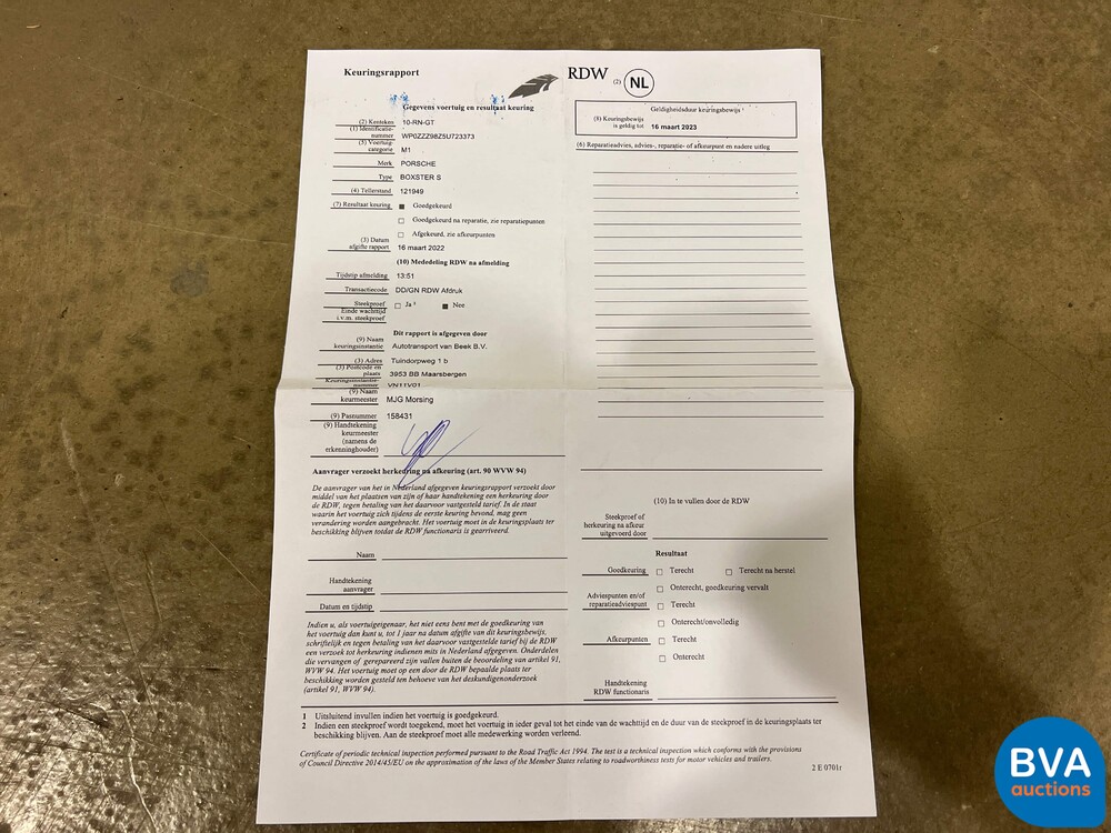 Porsche Boxster S 987 3.2 280PS 2005 -Org. NL-, 10-RN-GT.