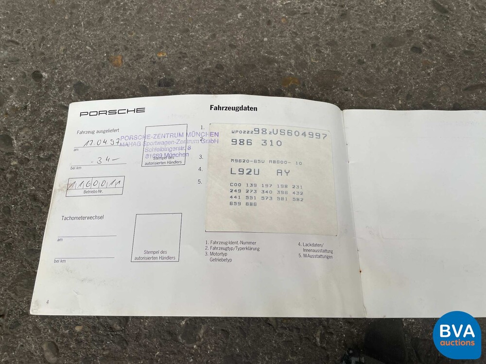Porsche-Boxster 986 2.5 Tiptronic Hardtop 204PS 1997, 46-HL-KF.