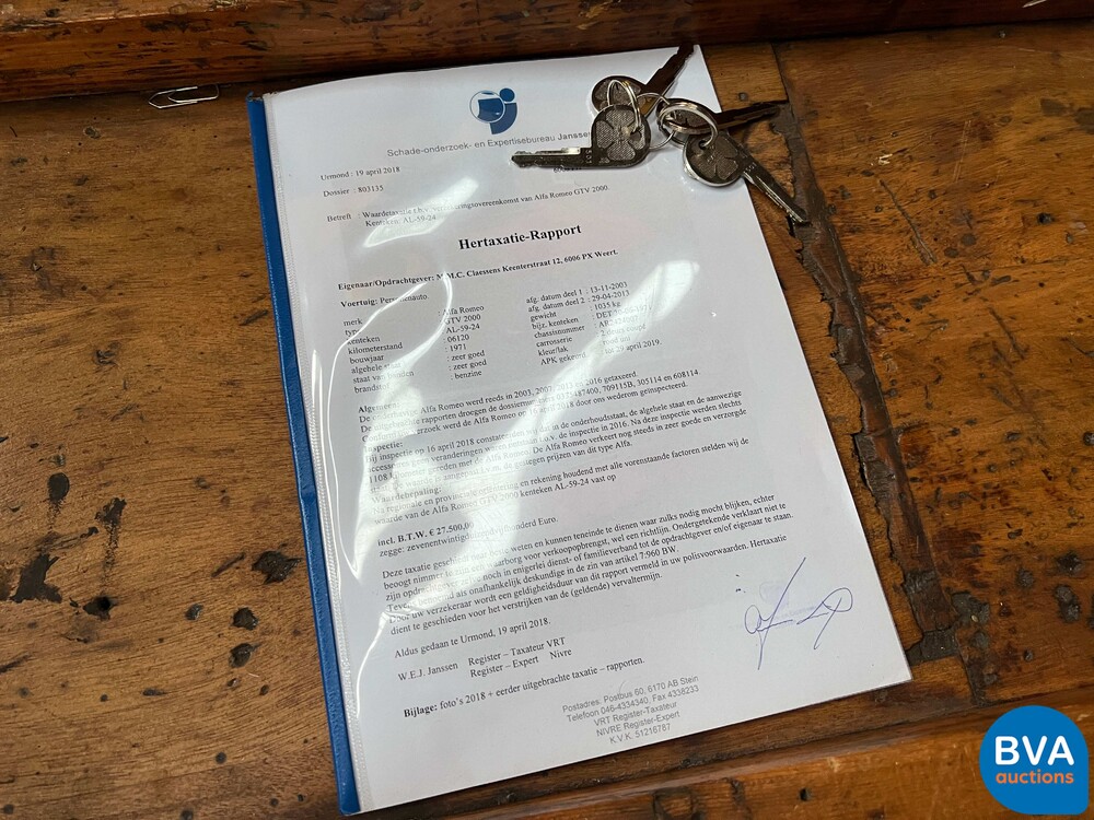 Alfa Romeo GTV 2000 Geschwindigkeit 2.0 150 PS 1971, AL-59-24.