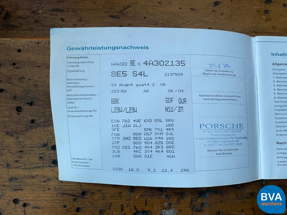 Audi S4 Avant 4.2 V8 QUATTRO 344 PS 2004, ZH-913-Z.