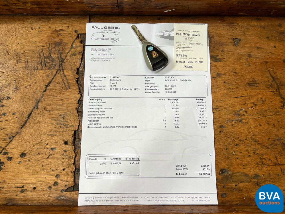 Porsche 911 Targa 4S 3.8 SportChrono 355PS 2007 -Org. NL-, 72-TZ-KK.