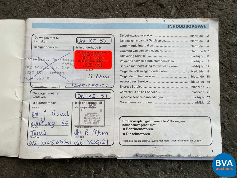 VolkswagenGolf 1.8 Cabrio 1992 -Org. NL-, DN-XZ-51.