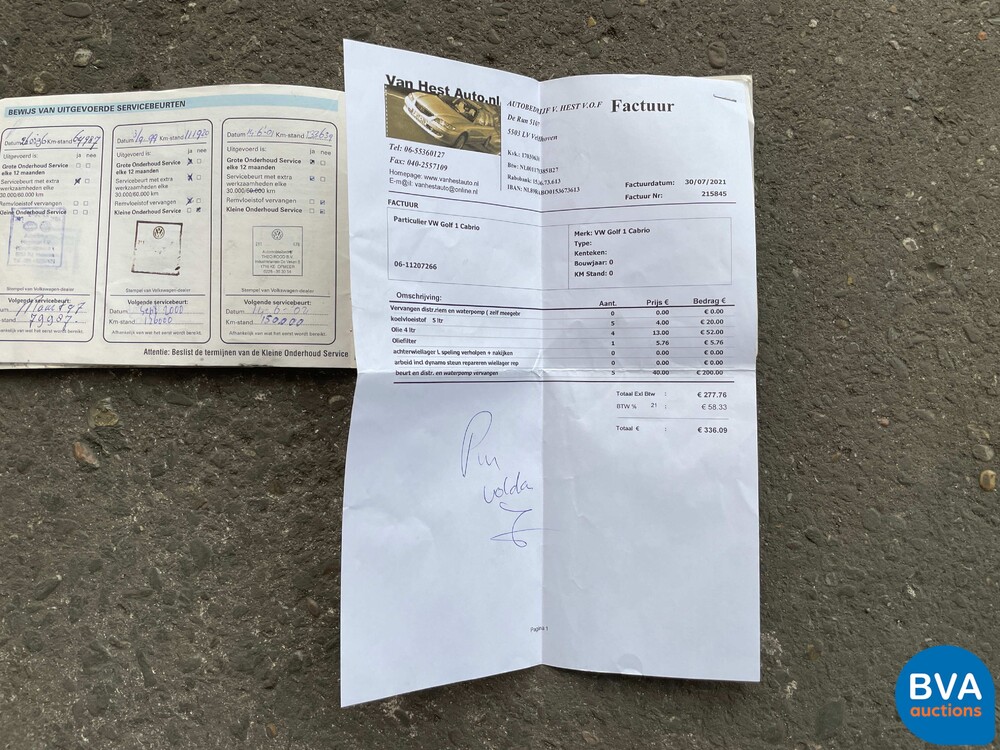 VolkswagenGolf 1.8 Cabrio 1992 -Org. NL-, DN-XZ-51.