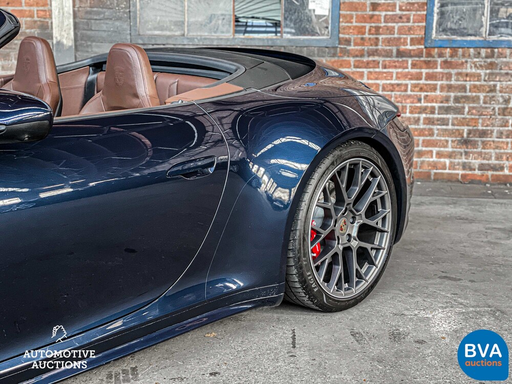 Porsche 911 4s Cabriolet 992 SportChrono 3.0 450pk SportDesign 2019, H-643-ZL